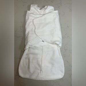 Halo White Micro-Fleece Swaddle
